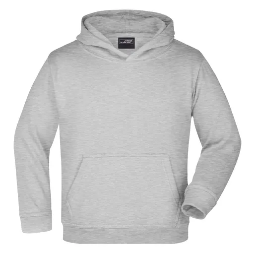 James & Nicholson (Daiber) Detská mikina s kapucňou JN047k - Šedý melír | XL