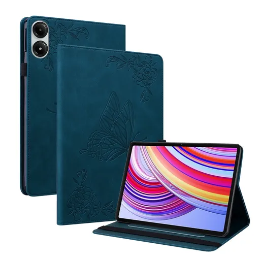 ART BUTTERFLY Zaklápacie puzdro pre Xiaomi Redmi Pad Pro / Pad Pro 5G modré