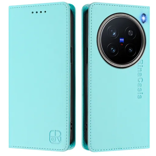 RINA Zaklápacie puzdro pre Vivo X200 Pro 5G mentolové