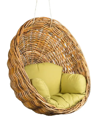 DEOKORK Záhradné ratanové závesné kreslo GILI