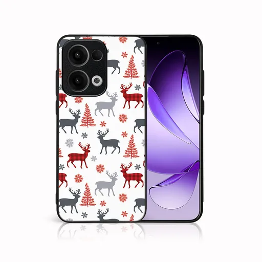 MY ART Kryt s vianočným dizajnom Oppo Reno13 5G DEER (068)