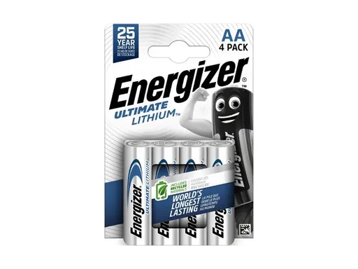 Batérie lítiová AA R6 1,5V ENERGIZER Ultimate 4ks / blister –40°C