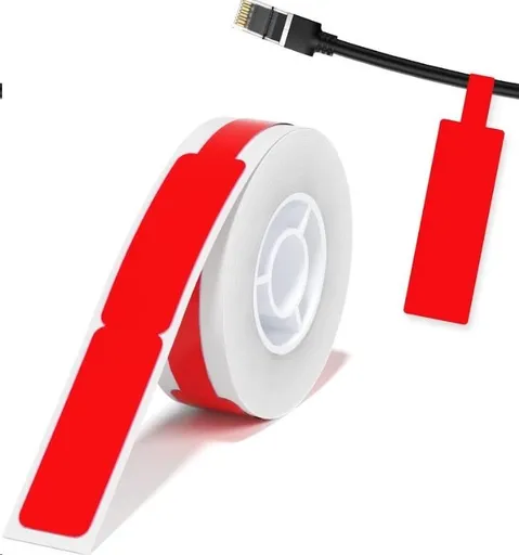 Niimbot A2K18638001, 12,5x109mm, 60ks, červené samolepiace štítky na káble