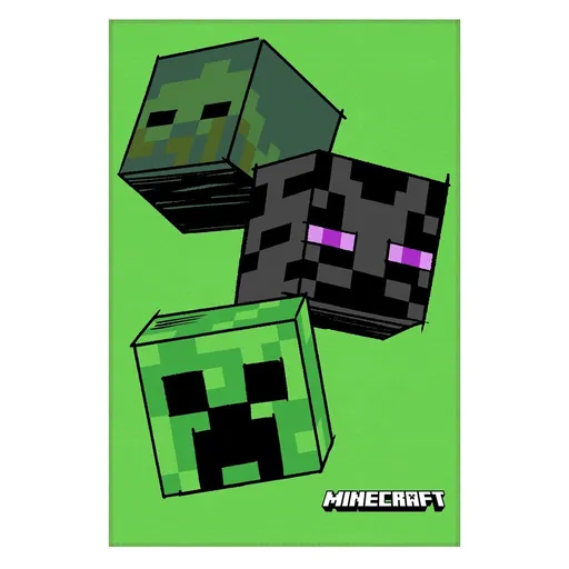 Jerry Fabrics Fleecová deka s motívom Minecraft - The Mobs | 100 x 150 cm