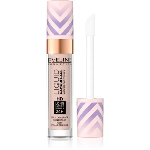 Eveline Cosmetics Liquid Camouflage vodeodolný korektor s kyselinou hyalurónovou odtieň 03 Soft Natural 7.5 ml