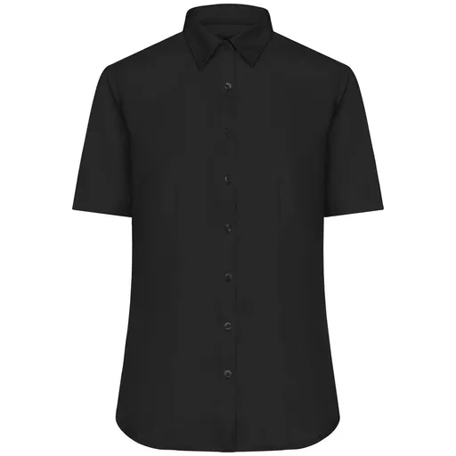 James & Nicholson (Daiber) Dámska košeľa s krátkym rukávom JN683 - Čierna | S
