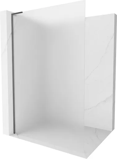 MEXEN/S - Kyoto L Sprchová zástena WALK-IN 90 x 200, dekor, grafit metal 800-090-103-95-30
