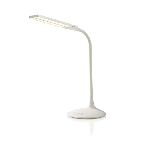 Nedis LTLG3M1WT4 - Stmievateľná LED Stolová Lampa | Dotykové ovládanie | 3 režimy svietenia | Nabíjacie batérie | 280 lm