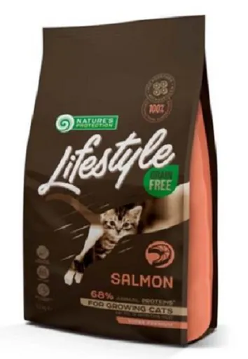 Natures Protection Lifestyle cat kitten salmon granule pre mačiatka 1,5kg