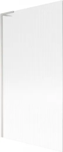 MEXEN/S - Next L vaňová zástena FIX 100 x 150, prúžky, nikel kartáčovaná 895-100-000-03-09-97