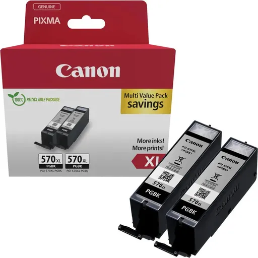 Canon PGI-570XL 0318C010 čierna (black) sada originálne cartridge, 2ks