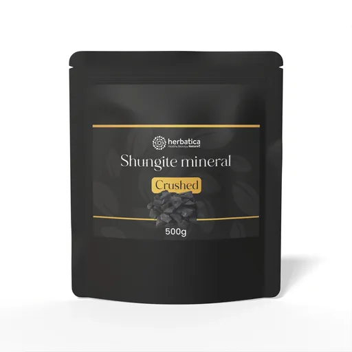 Minerál šungit drť - prírodný filter vody 500g - Herbatica