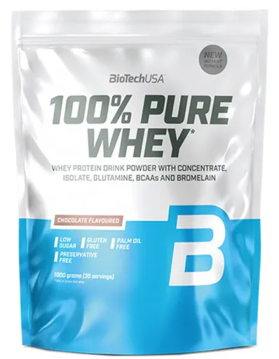 BioTechUSA 100% PURE WHEY príchuť čokoláda 1000g
