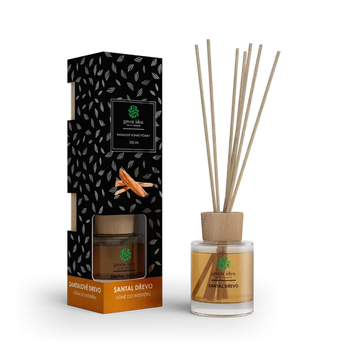 Ratanové vonné tyčinky Santalové drevo 100 ml - Green idea