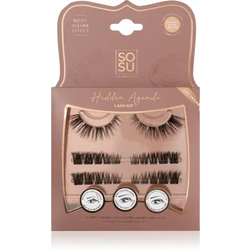 SOSU Cosmetics Hidden Agenda Lash Kit umelé mihalnice Las Vegas 1 ks