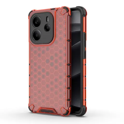 HONEYCOMB Ochranný kryt Xiaomi Redmi Note 14 červený