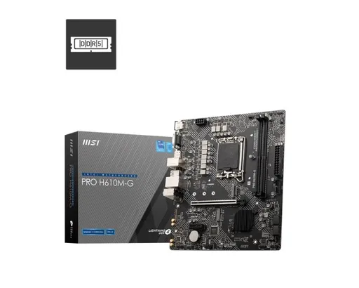 MSI MB Sc LGA1700 PRE H610M-G, Intel H610, 2xDDR5, 1xDP, 1xHDMI, 1xVGA, mATX