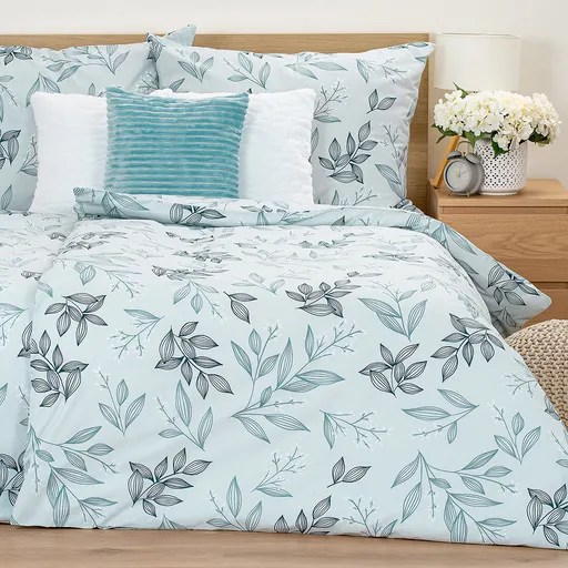 4Home Bavlnené obliečky Frosty Leaves, 140 x 220 cm, 70 x 90 cm
