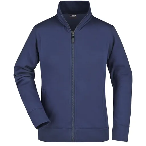 James & Nicholson (Daiber) Dámska jednofarebná mikina JN052 - Tmavomodrá | L