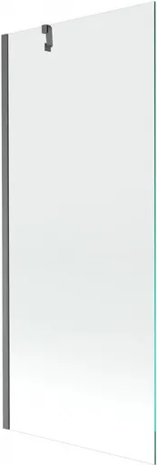 MEXEN/S - Next vaňová zástena FIX 80 x 150, transparent, grafit kartáčovaná 895-080-000-00-00-66