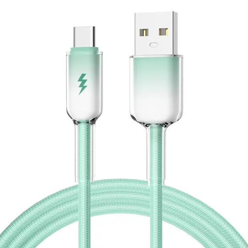 ENKAY GRADIENT 60W Kábel USB / USB Typ-C 1m zelený