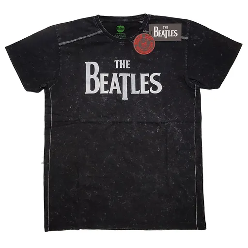 The Beatles tričko Drop T Logo Čierna XXL