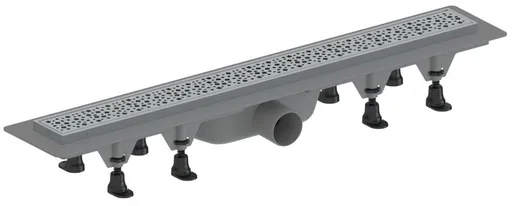 AQUALINE - MALVI podlahový žľab s roštom z nerezové oceli, L-910, DN50 1702-91