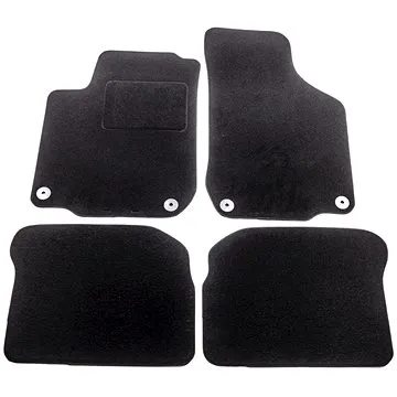 ACI textilné koberce pre ŠKODA OCTAVIA 97 – 01  čierne (pre guľaté príchytky) súprava 4 ks (7620X62)