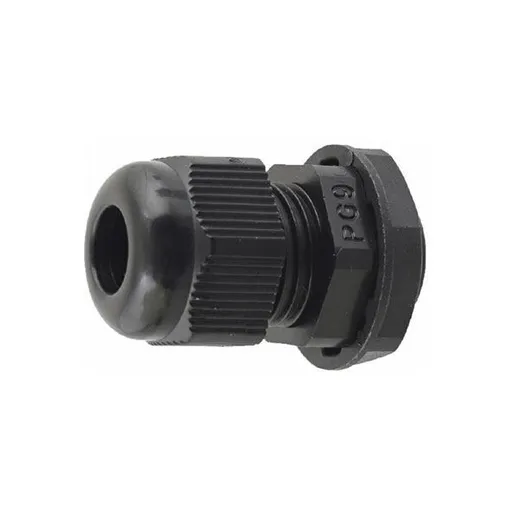 Káblová priechodka PG-9 pre kábel 4-8mm čierna