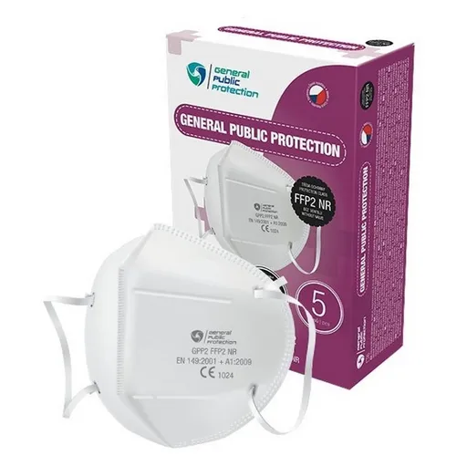 GENERAL PUBLIC PROTECTION FFP2 NR 5 kusov Jednorazový ochranný respirátor