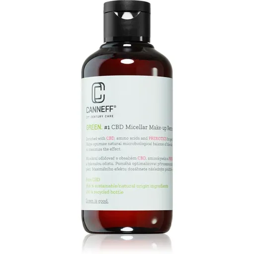 Canneff Green CBD Micellar Make-up Remover čistiaca a odličovacia micelárna voda 200 ml