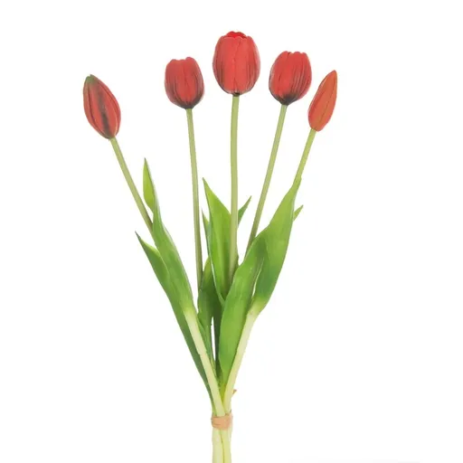 ArtFir Kytica umelých tulipánov NATU 473 | červená 41 cm