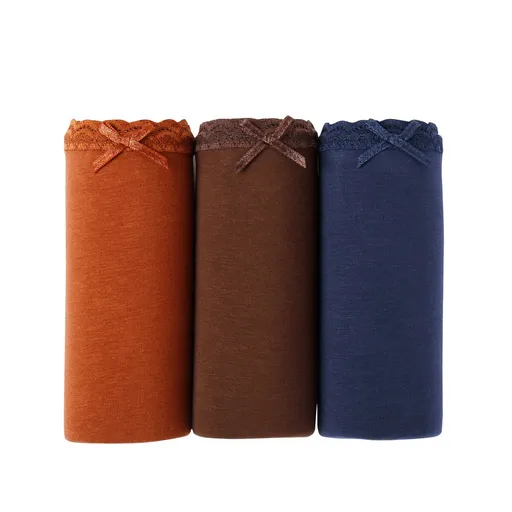 Súprava 3 bavlnených midi nohavičiek