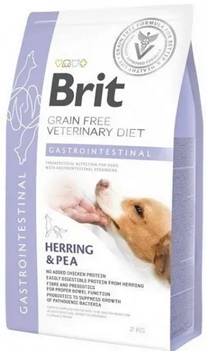 Brit Veterinary Diets GF dog Gastrointestinal-Low fat granule pre psy 2 kg