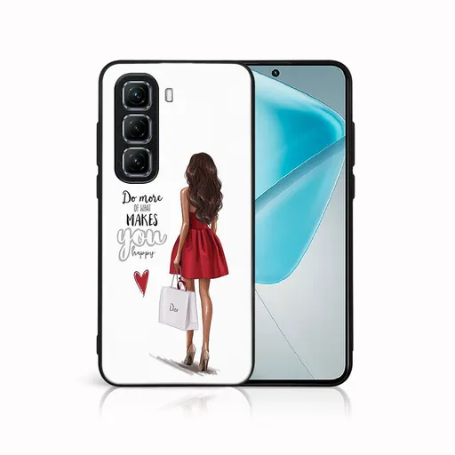 MY ART Ochranný kryt pre Infinix Hot 50 5G RED DRESS (137)