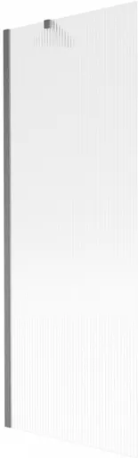 MEXEN/S - Next vaňová zástena FIX 70 x 150, prúžky, grafit kartáčovaná 895-070-000-00-09-66