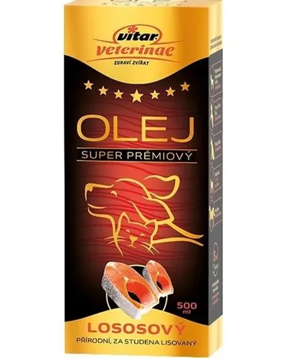 VITAR Veterinae Lososový olej pre psy a mačky 500ml