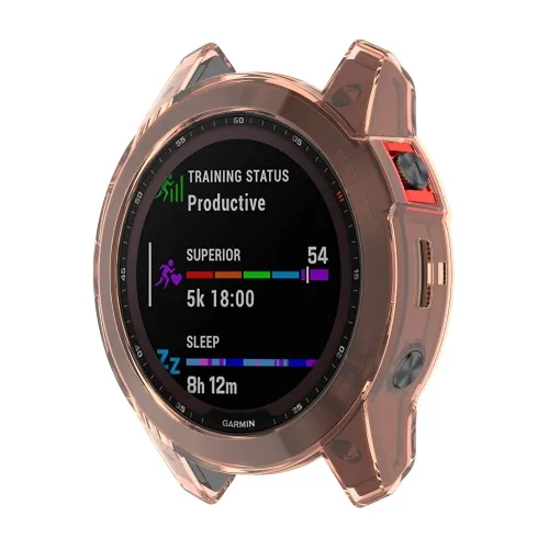 TPU Ochranný obal Garmin Fenix 7 oranžový