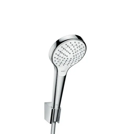 Hansgrohe Croma Select sprchová hlavica s hadicou biela/chróm 26411400