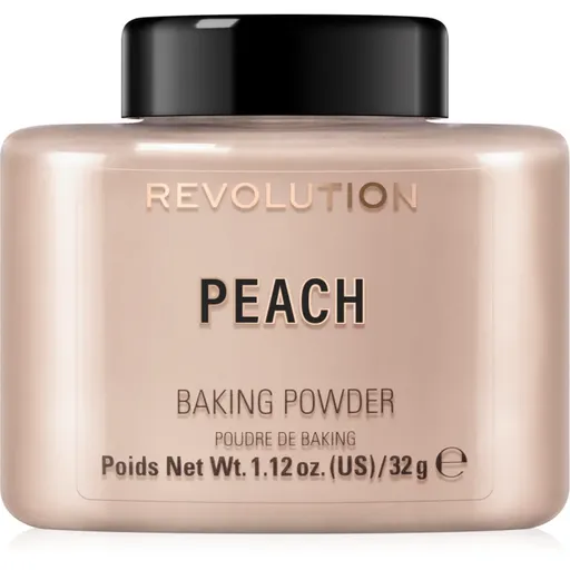 Makeup Revolution Baking Powder sypký púder odtieň Peach 32 g