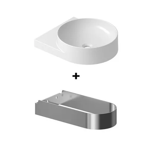 Ravak Yard konzola s umývadlom 40,5x50 cm nerez X000001681