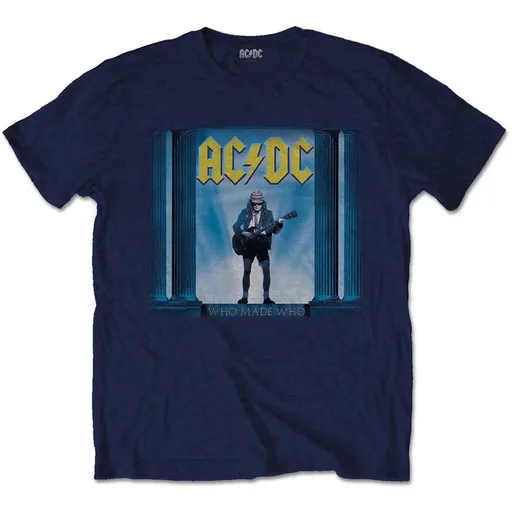 AC/DC tričko Who Man Who Modrá M