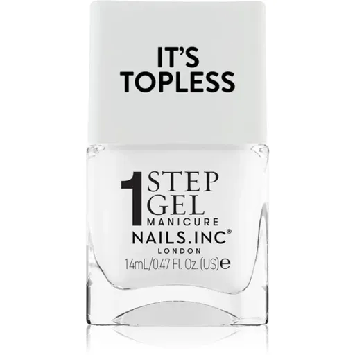 Nails Inc. It’s Topless gélový lak na nechty pre dlhotrvajúci efekt odtieň Reese 14 ml