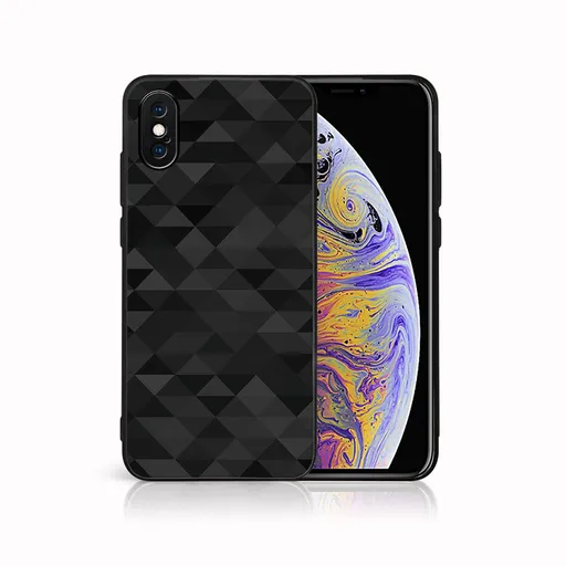 MY ART Ochranný kryt pre Apple iPhone X / XS BLACK TRIANGLES (232)