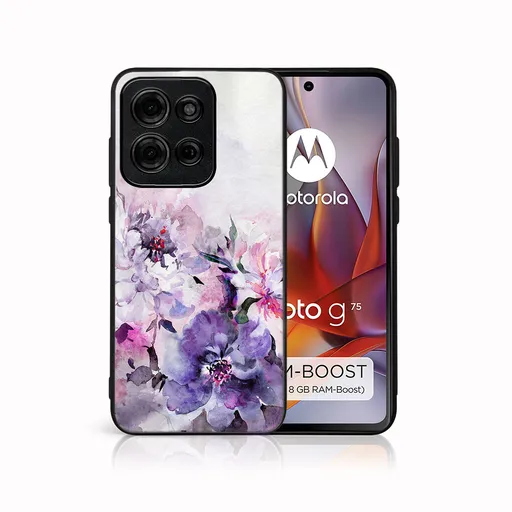 MY ART Ochranný kryt pre Motorola Moto G75 5G PEONIES (156)