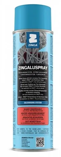 ZINGA Zingaluspray - galvanizácia za studena v spreji s katodickou ochranou 500 ml kovovo šedá