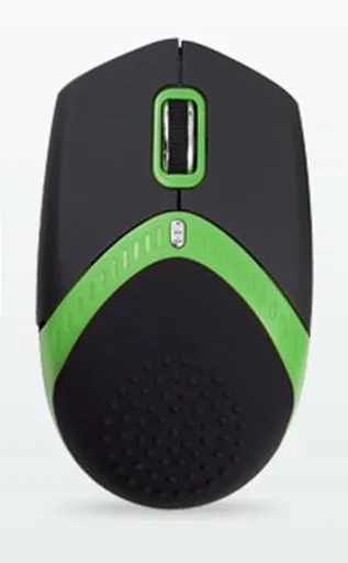 AMEI AM-M101G/Ergonomická/Optická/1 600 DPI/Drôtová USB/Čierna-zelená