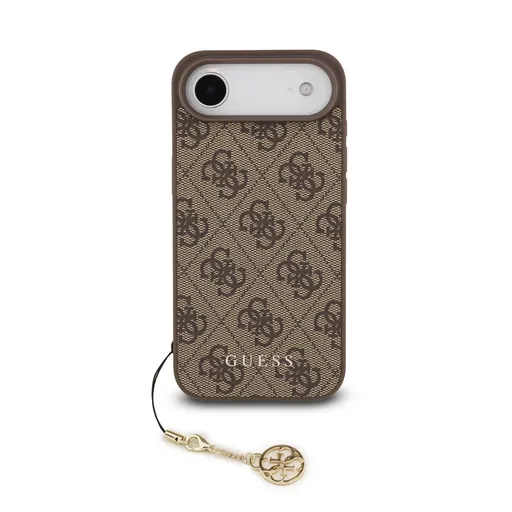 GUESS 4G CHARM Kryt s príveskom Apple iPhone Air BROWN