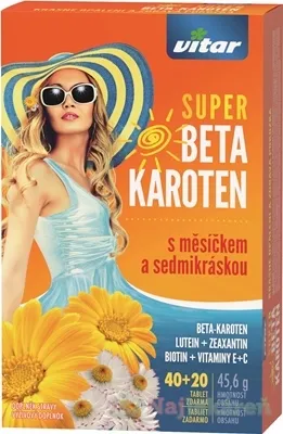Vitar Beta Karoten Super+Nechtik Sedmokra 40+20 tabliet