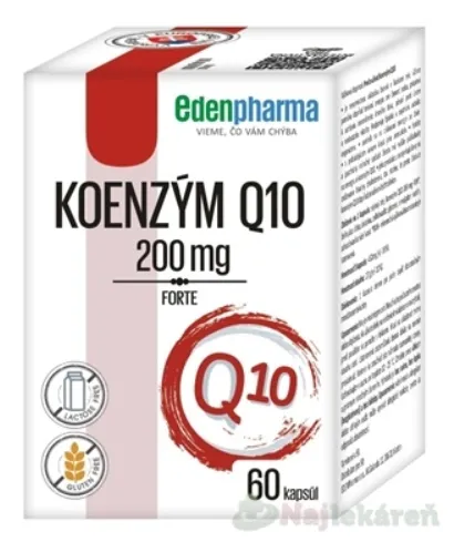 EdenPharma Koenzým Q10 FORTE 200 mg 60 kapsúl
